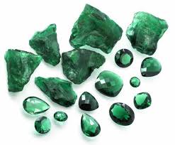 green crystals