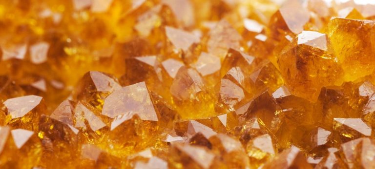 orange crystals