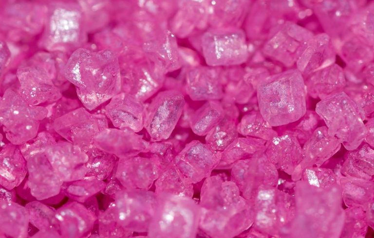 pink crystals