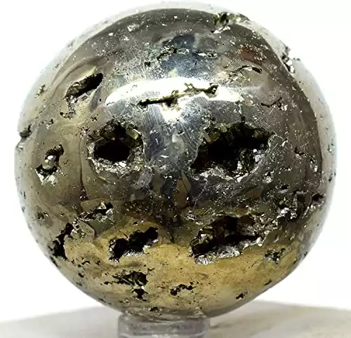 Golden Iron Pyrite Sphere